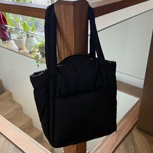 BAGGU Puffy Mini Tote Bag Black. - New with tags